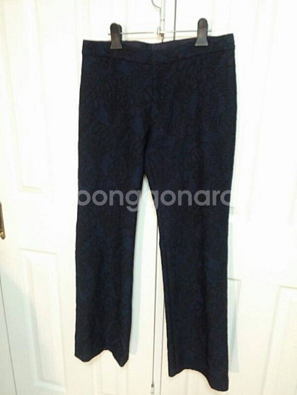 이세이 미야케 하트 다크블루 오리엔탈 바지 66사--0