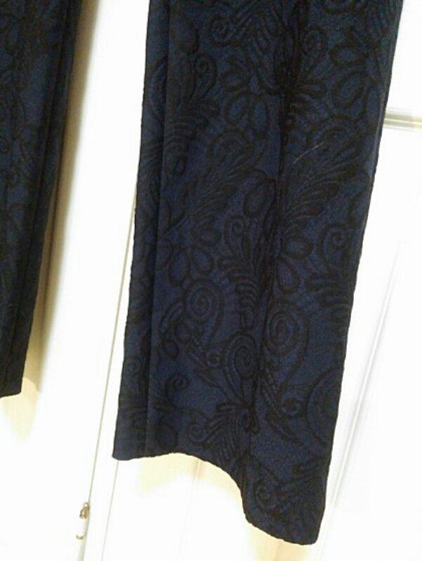 이세이 미야케 하트 다크블루 오리엔탈 바지 66사--2