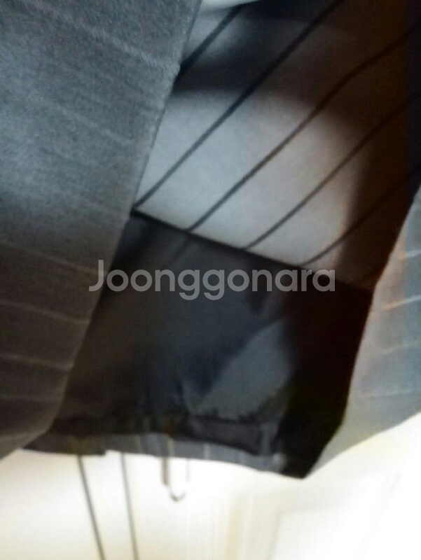 LINE BY LYNE 라인 스트라이프 모직 스커--2