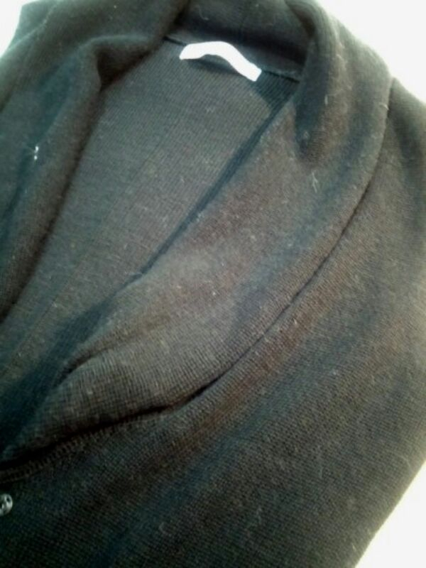 LIST 블랙 모직 니트 베스트 55사이즈--1