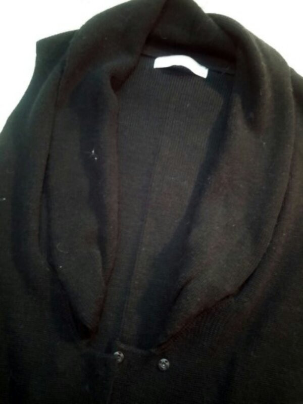 LIST 블랙 모직 니트 베스트 55사이즈--2