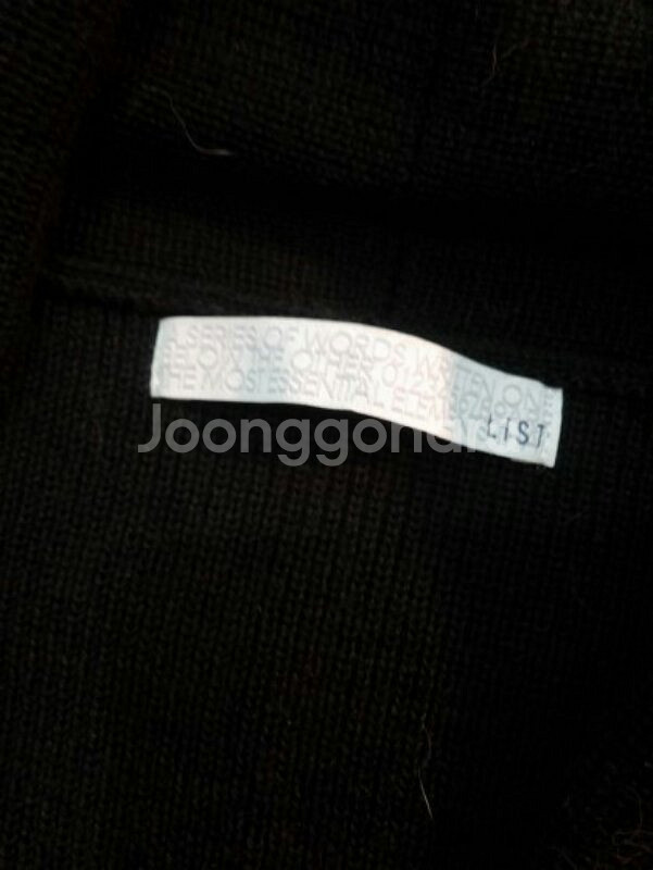 LIST 블랙 모직 니트 베스트 55사이즈--3