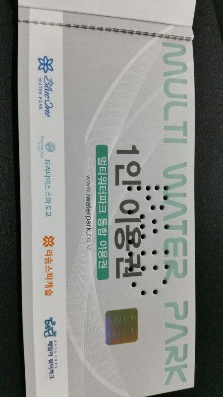 멀티워터파크 3장팝니다. 이미지