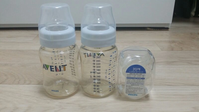 아벤트 젖병(3단계 젖꼭지포함), 더블하트 스파우 이미지