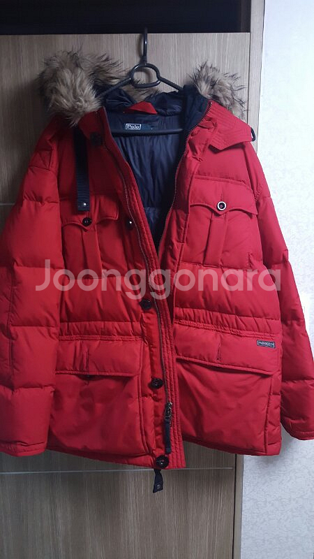 폴로 Ralph Lauren  빨간 패딩 13만원--0