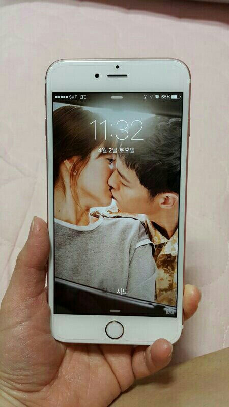 아이폰6s플러스64G로즈골드--5