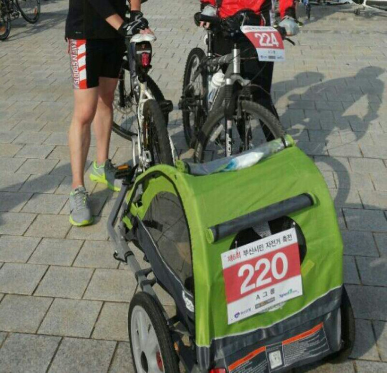 인스텝1인용자전거트레일러팝니다--0