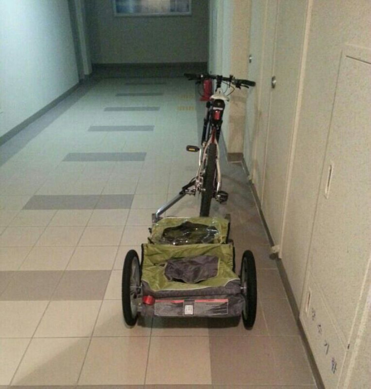 인스텝1인용자전거트레일러팝니다--1