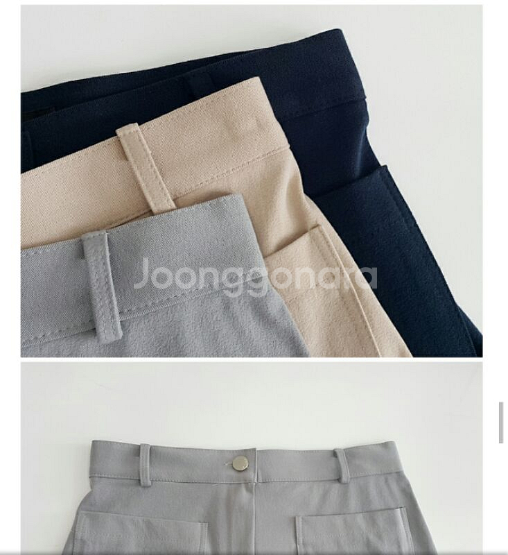 핑크 베이지 미디엄 트임 스커트 판매합니다.--2