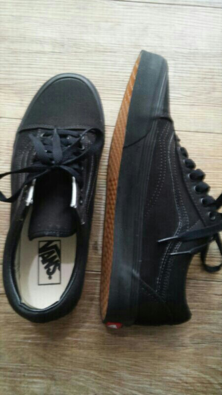 반스 올드스쿨 올블랙 새거 팝니다--4