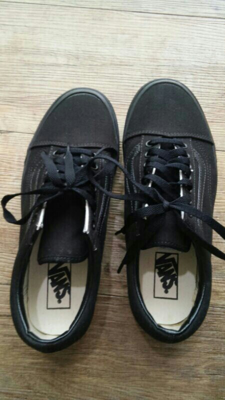 반스 올드스쿨 올블랙 새거 팝니다--5
