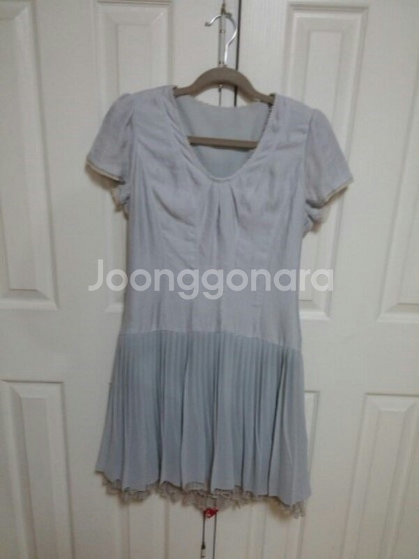 시슬리 실크 쉬퐁 원피스 55사이즈--0