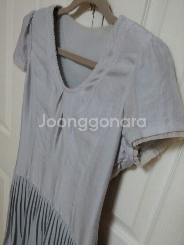 시슬리 실크 쉬퐁 원피스 55사이즈--1