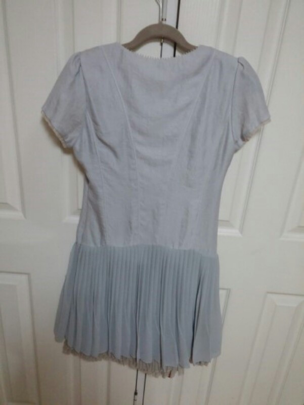 시슬리 실크 쉬퐁 원피스 55사이즈--4