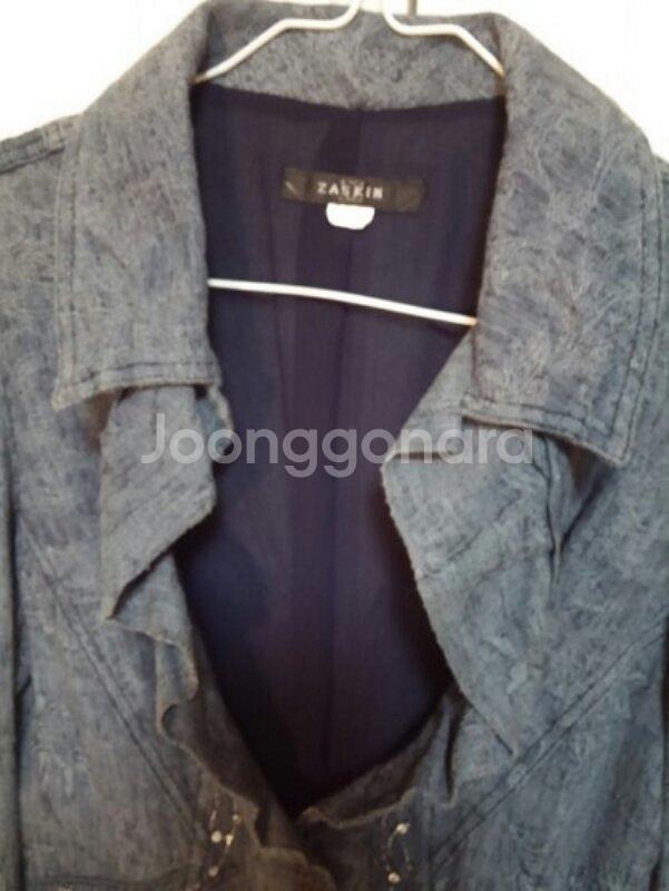 자스킨혁비 청자켓 느낌 프릴 봄자켓 66사이즈--1