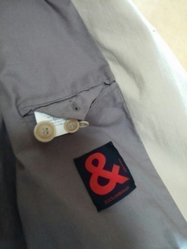 돌체앤가바나 남성 베이지 린넨 자켓
56사이즈 (--4