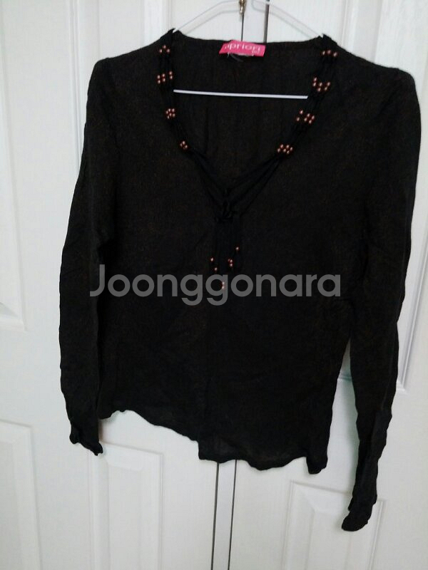 이태리 APRIORI 블랙브론즈 에스닉 니트 프리--0