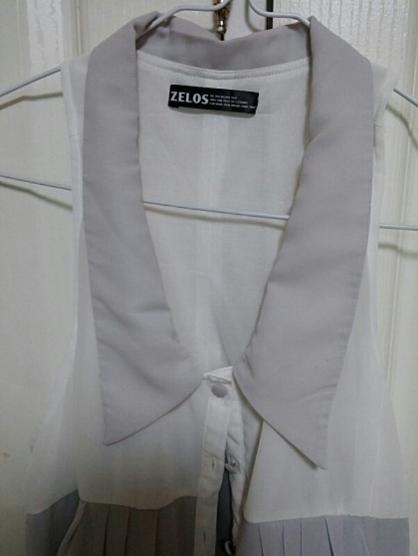 일본 ZELOS 스타일리쉬 와이드 카라 홀터넥 블--2