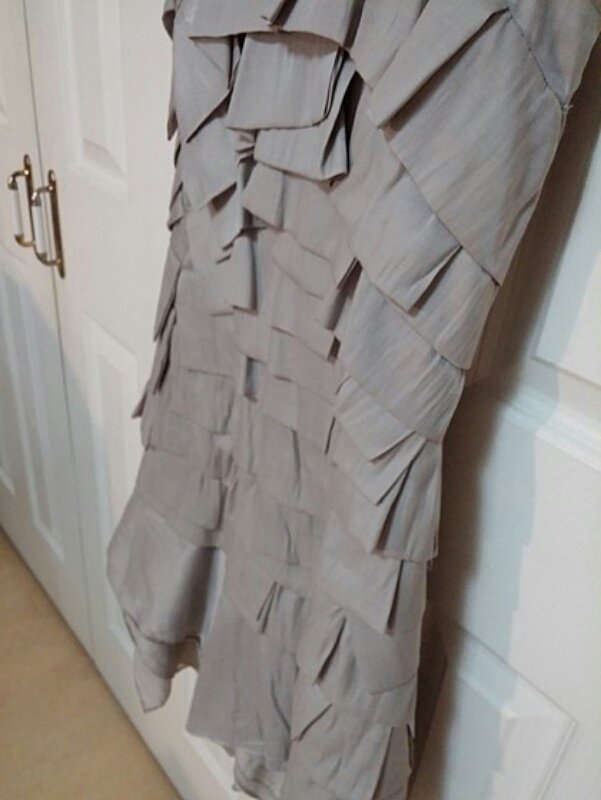 스텔라 메카트니 b품 실버 인어 실크 드레스 원피--3