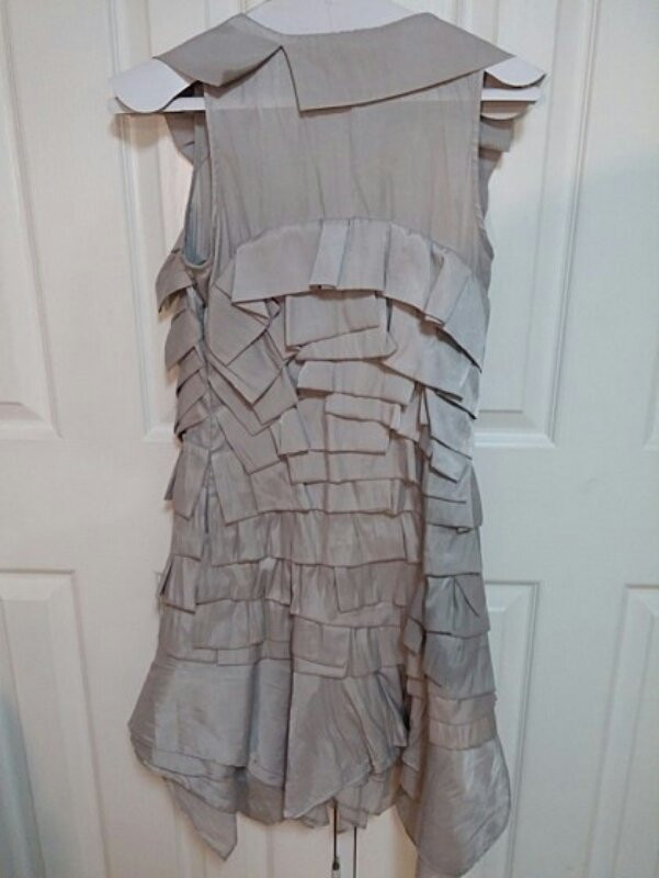 스텔라 메카트니 b품 실버 인어 실크 드레스 원피--5