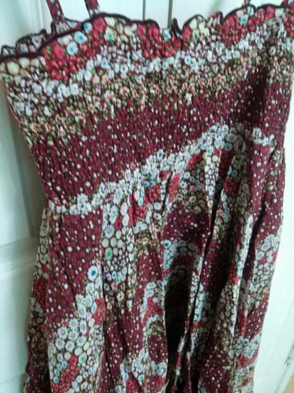 일본에서 사온 브라우니 꽃무늬 슬립 원피스 이미지