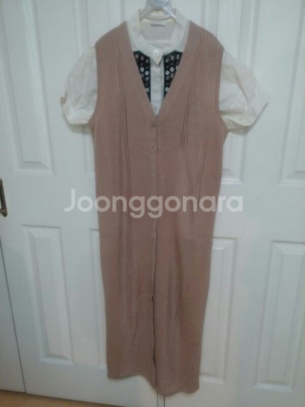 YETS 예츠 베이지 골지 롱니트 가디건 베스트--0