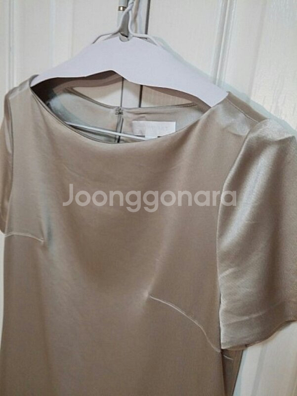 수입 질스튜어트 골드베이지 울스판 원피스 55사이--2