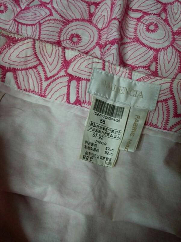 발렌시아 플로랄 핑크 팽킹스커트 55사이즈 이미지