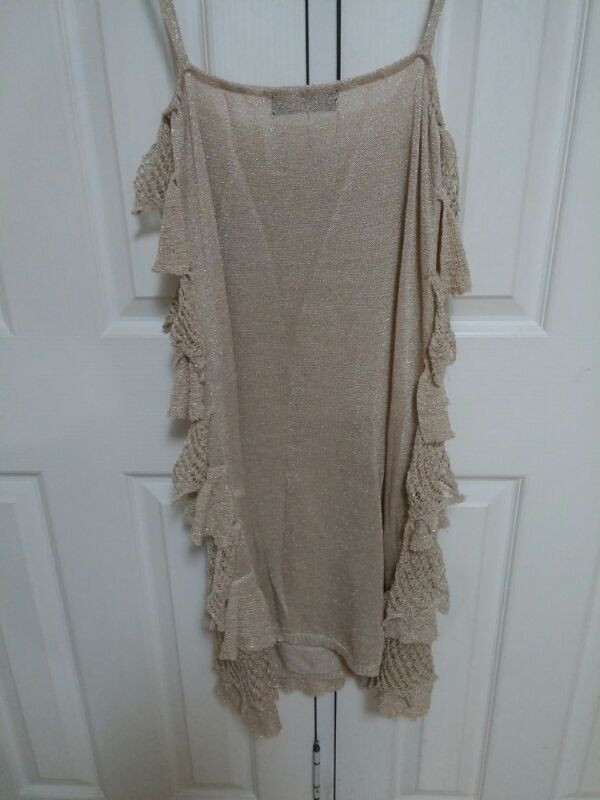 수입 질스튜어트 골드 니트 슬립 원피스 55사이즈--5