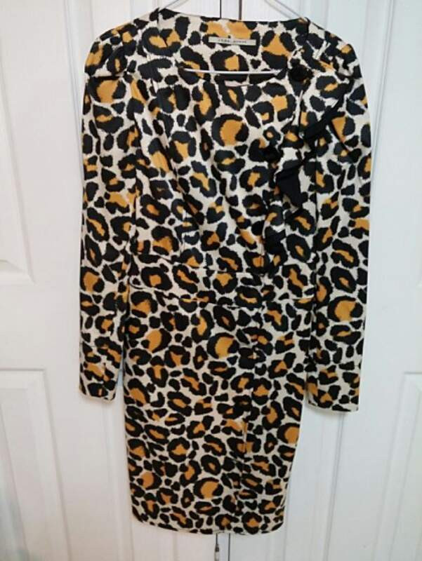 제시뉴욕 레오파드 정장원피스 코트--0