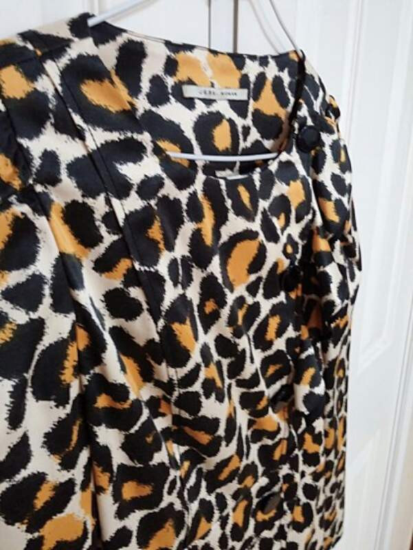 제시뉴욕 레오파드 정장원피스 코트--1