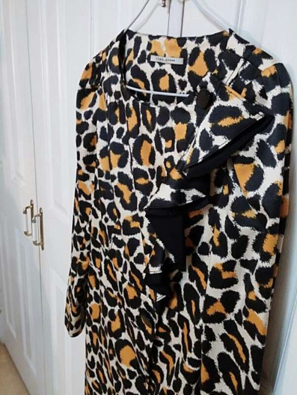 제시뉴욕 레오파드 정장원피스 코트--2