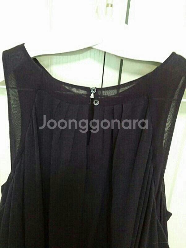 바네사브루노 짙은 퍼플 니트 실크 원피스--3