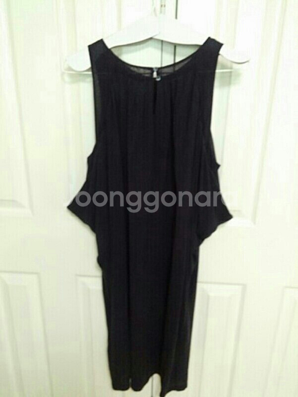 바네사브루노 짙은 퍼플 니트 실크 원피스--6