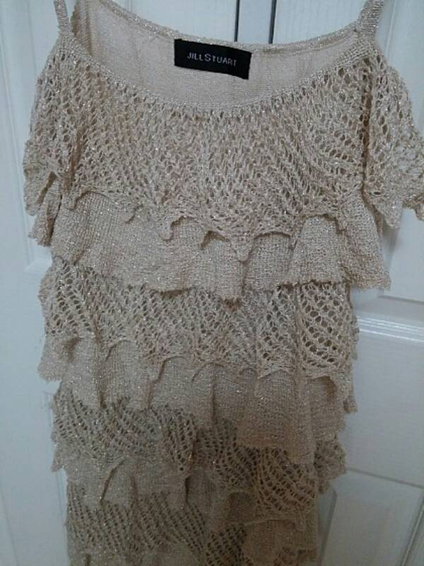 수입 질스튜어트 골드 니트 슬립 원피스--2