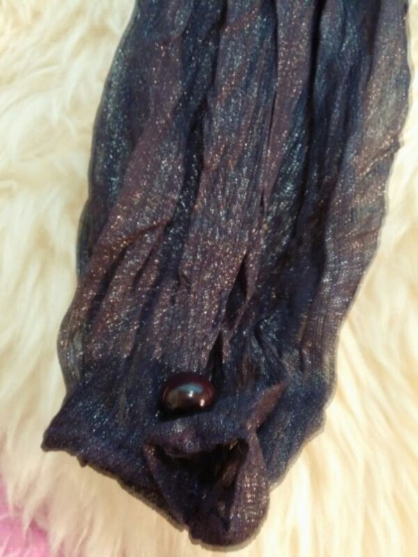 짚시 퍼플블루 플리츠 긴팔 티셔츠--3