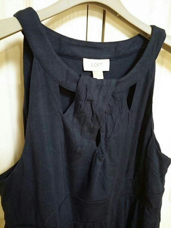 앤테일러 다크블루 민소매 저지 원피스 66사이즈 이미지