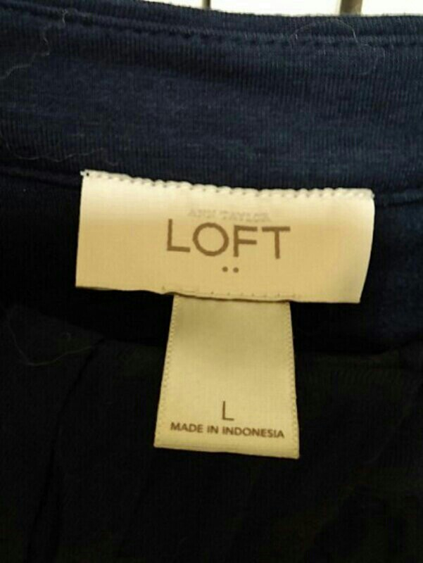 앤테일러 다크블루 민소매 저지 원피스 66사이즈 이미지