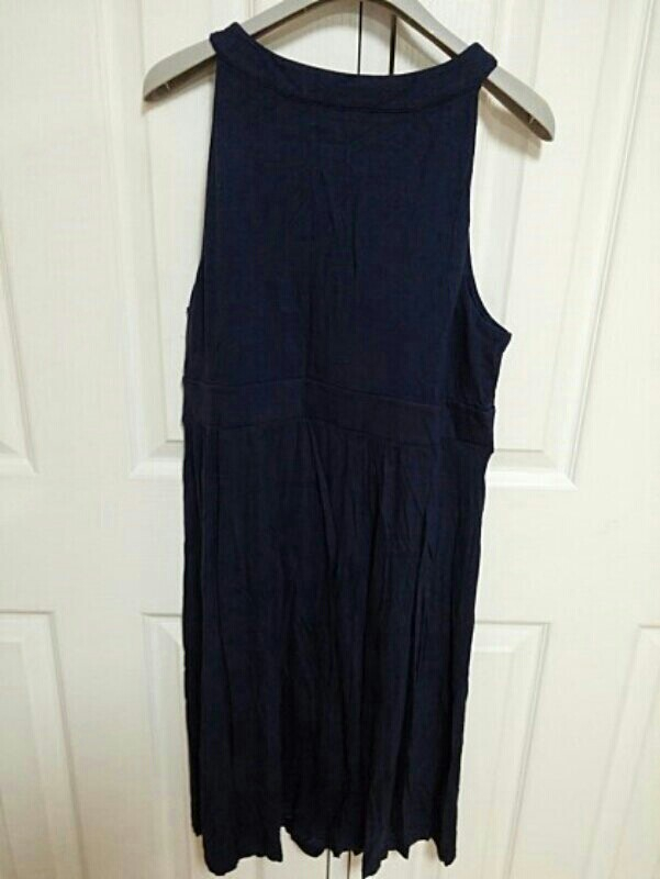 앤테일러 다크블루 민소매 저지 원피스 66사이즈 이미지