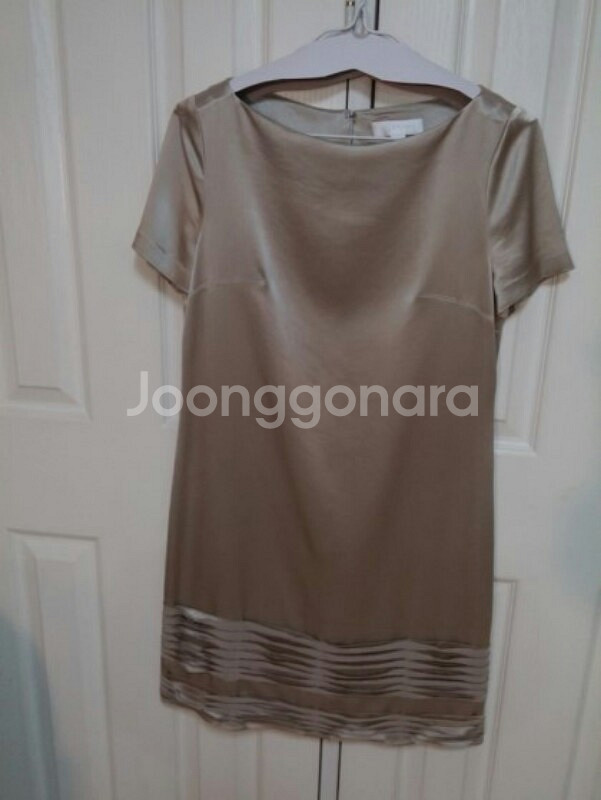 수입 질스튜어트 골드베이지 울스판 원피스--1