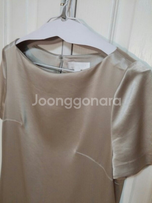 수입 질스튜어트 골드베이지 울스판 원피스--2