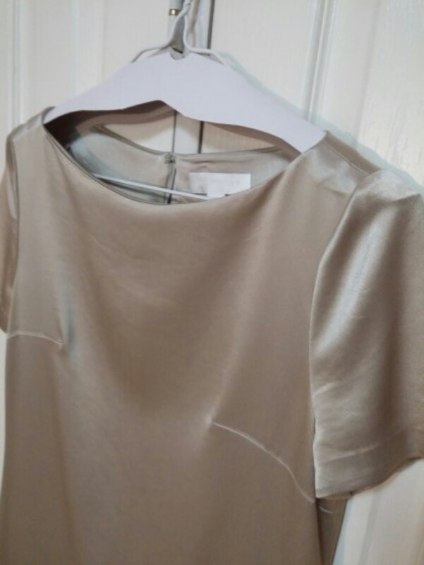 수입 질스튜어트 골드베이지 울스판 원피스--2