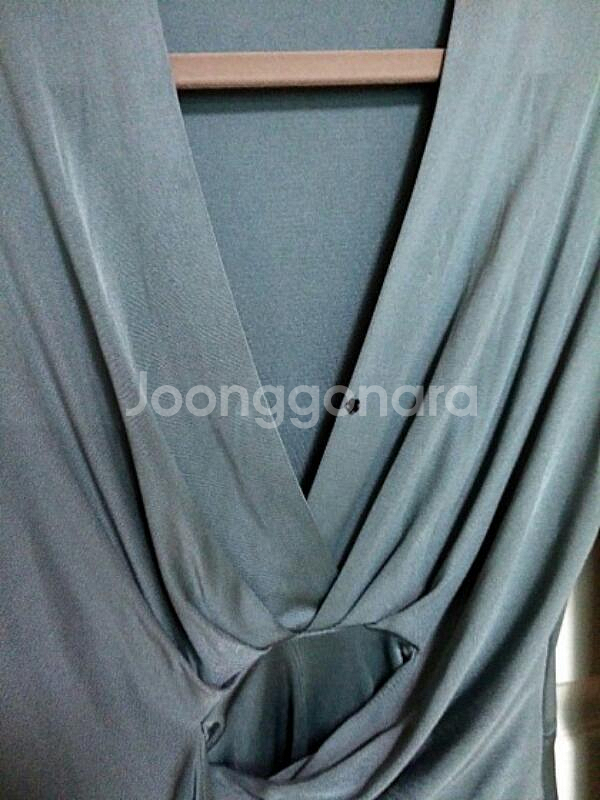 영국 ISSA LONDON 인디고블루 저지 티셔츠--1