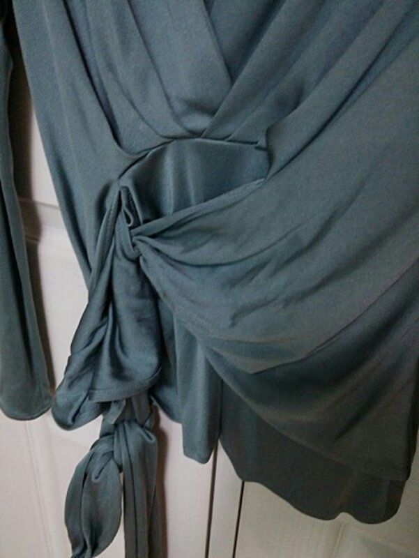 영국 ISSA LONDON 인디고블루 저지 티셔츠 이미지