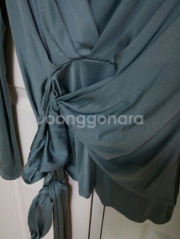 영국 ISSA LONDON 인디고블루 저지 티셔츠--2