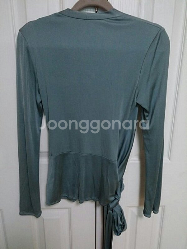 영국 ISSA LONDON 인디고블루 저지 티셔츠--5