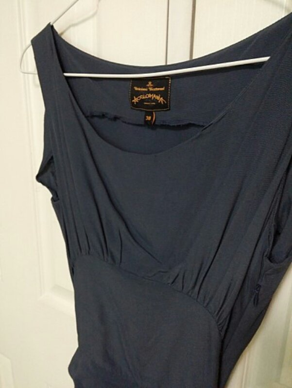 비비안웨스트우드 다크블루 탑블라우스--2