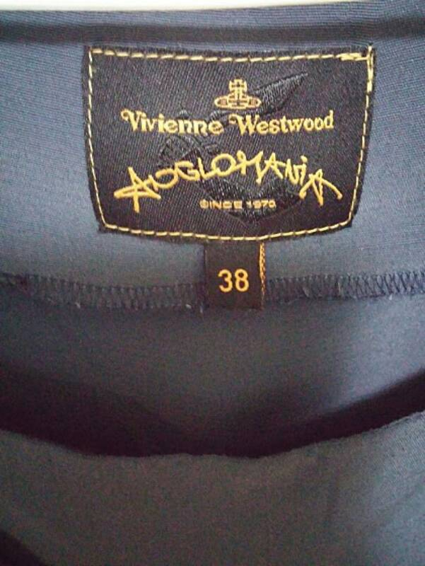 비비안웨스트우드 다크블루 탑블라우스--3