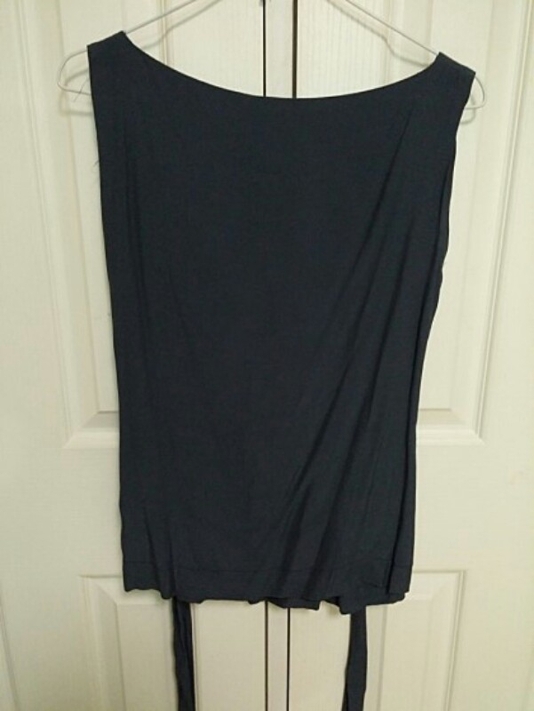 비비안웨스트우드 다크블루 탑블라우스--4