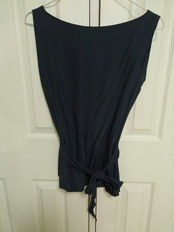 비비안웨스트우드 다크블루 탑블라우스--5